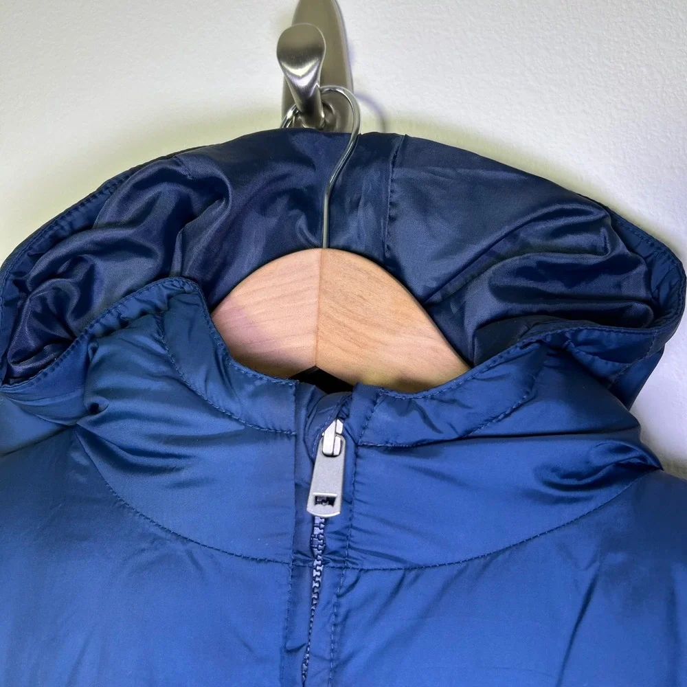 Levi's Kids Puffer Jacket Hooded Blue Red White L‎ (12-13) Boys Girls Coat
